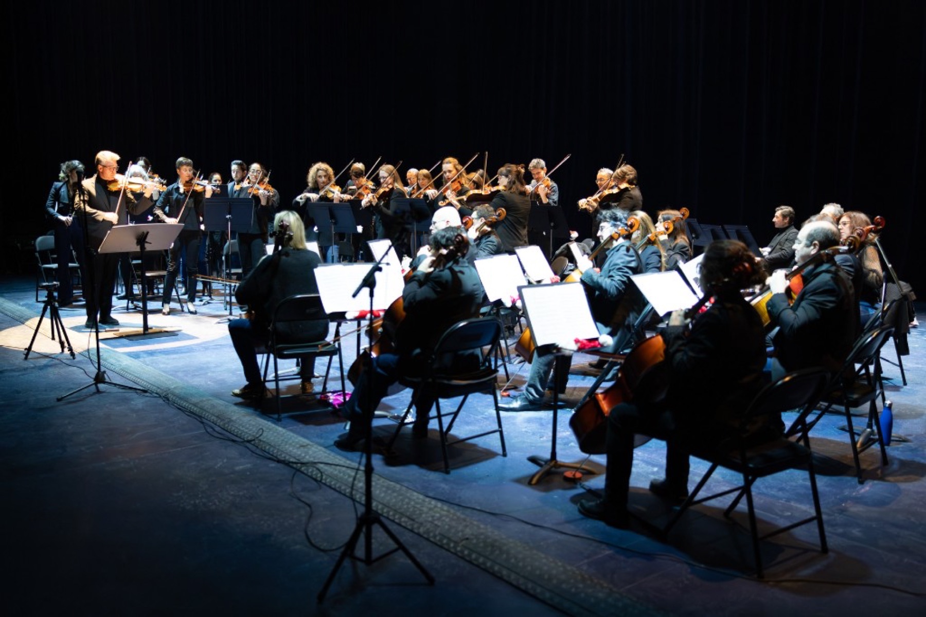 Vue d'ensemble sur scène